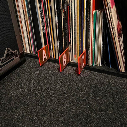 Vinyl Record Dividers - Side - In Situ