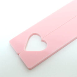 Fit Together Heart Key Rings_Close Up Baby Pink
