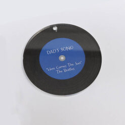 Personalised Vinyl Record Keyrings_Dad's Song