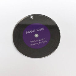 Personalised Vinyl Record Keyrings_Mum's Song
