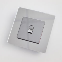 Silver Mirror Light Switch Surrounds / Socket Surrounds
