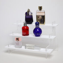 2 & 3 Tier Slimline 295mm Acrylic Tiered Display Stand - Perfumes & Fragrances