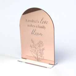 A Mother's Love Makes A Family Bloom Keepsake Sign